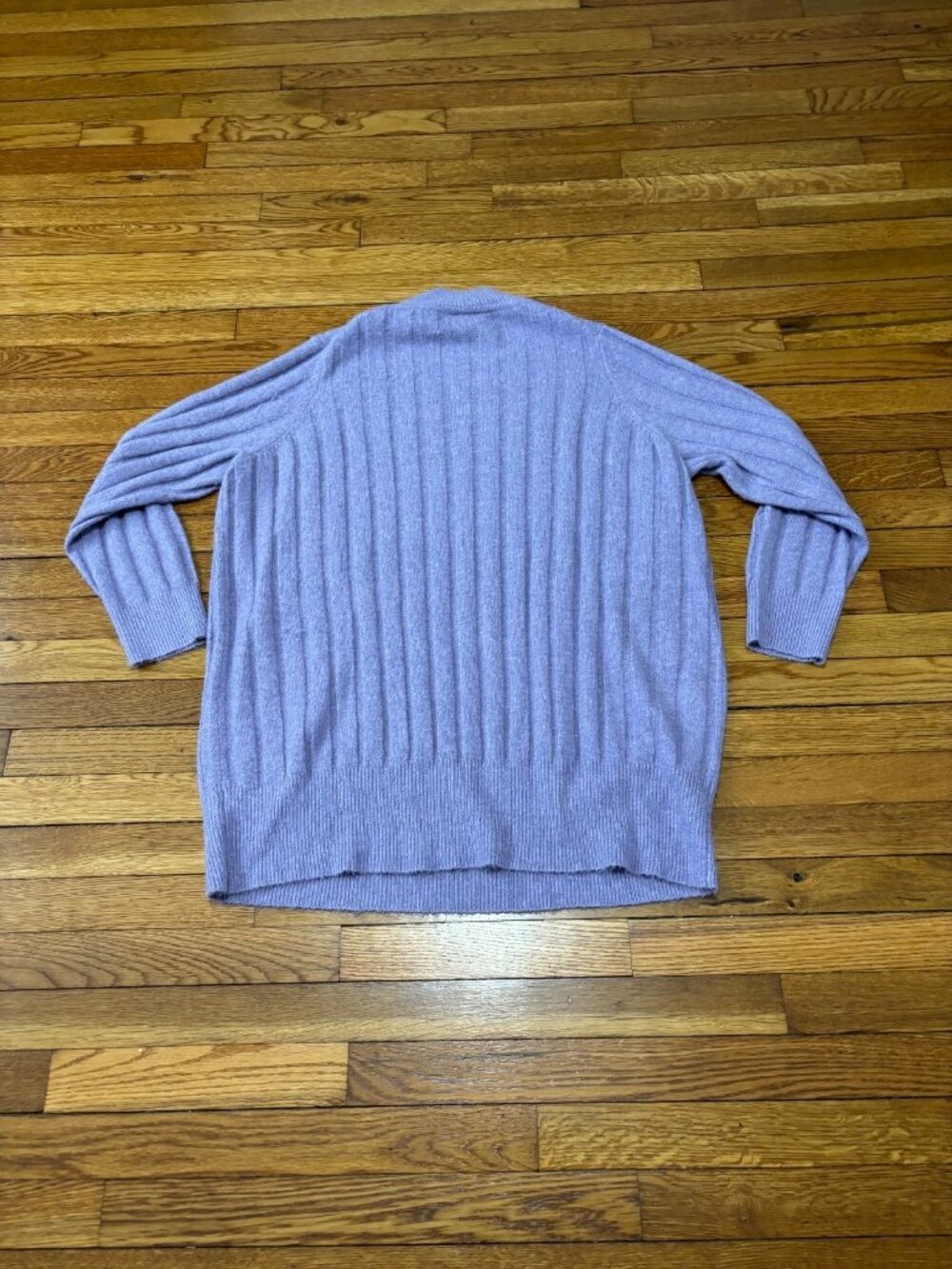 Torrid Womens Sweater Plus Sz 1X Lavender Purple Oversized Relaxed Ribbed Knit - Picture 6 of 6